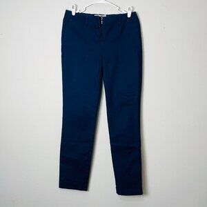 Boden Navy Blue Dress Pants Women's 6L 30 Waist Slim Fit‎ Ankle Cropped Career